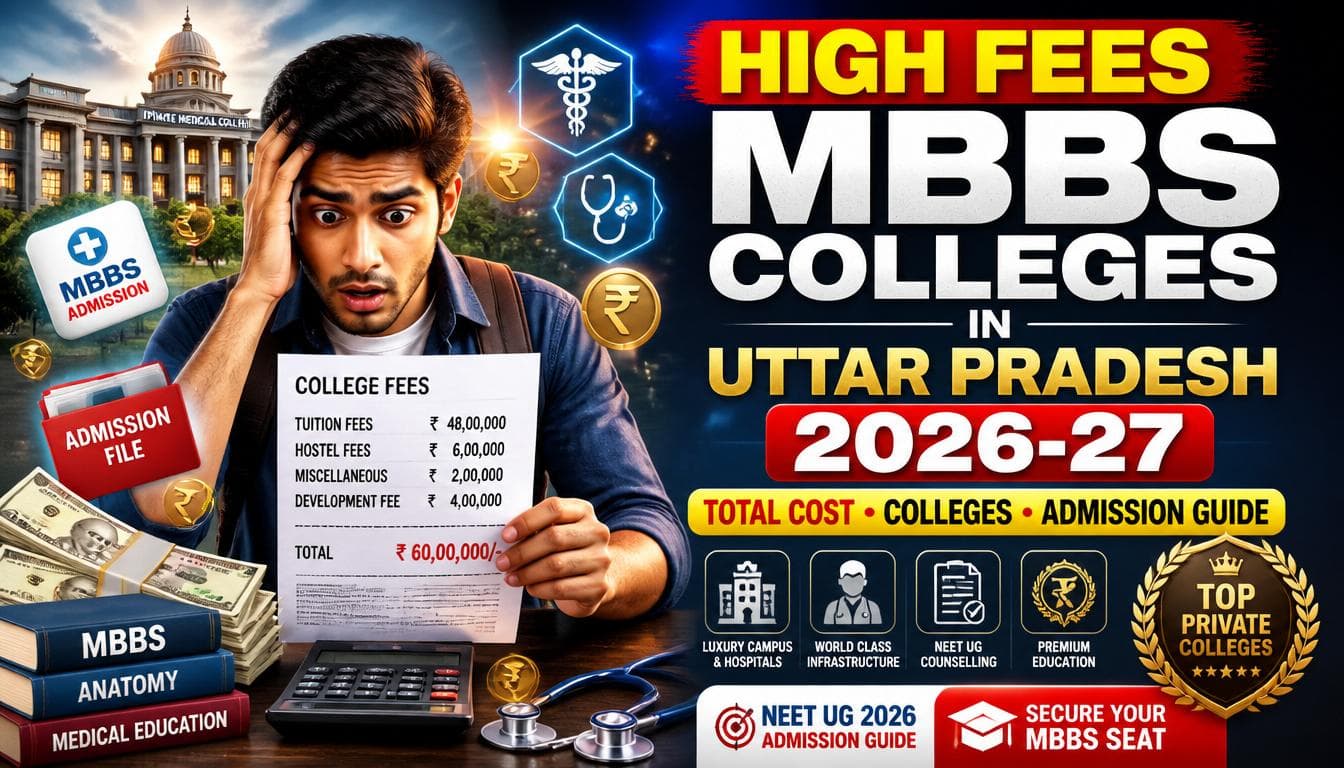 High Fees MBBS Colleges in Uttar Pradesh (2026-27): Total Cost, Colleges & Admission Guide